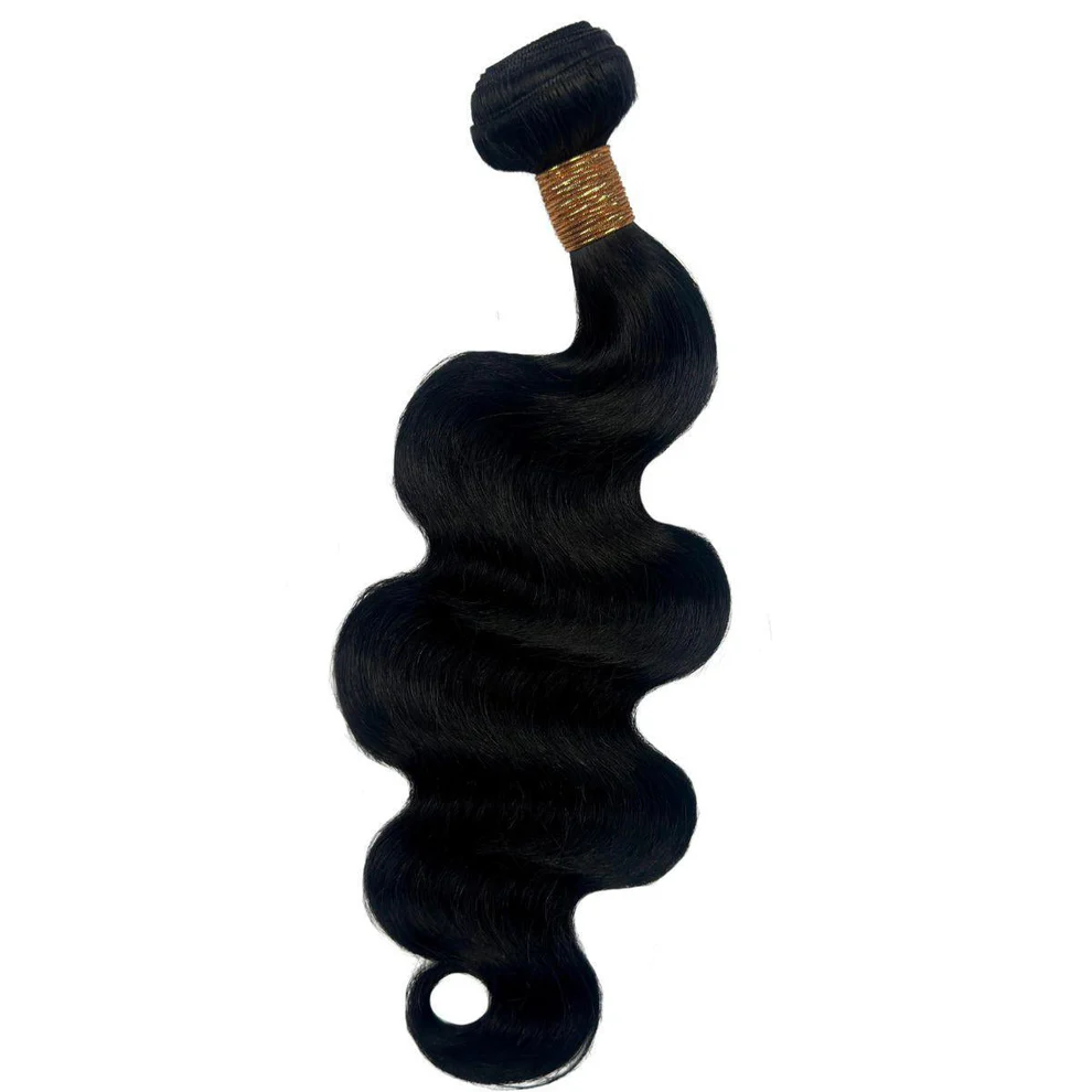 Jet Black Body Wave 100% Human Hair Bundles