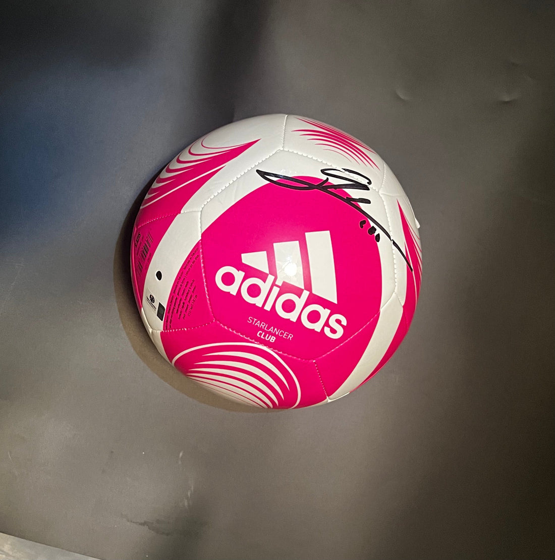 Autographed Leo Messi adidas soccer ball