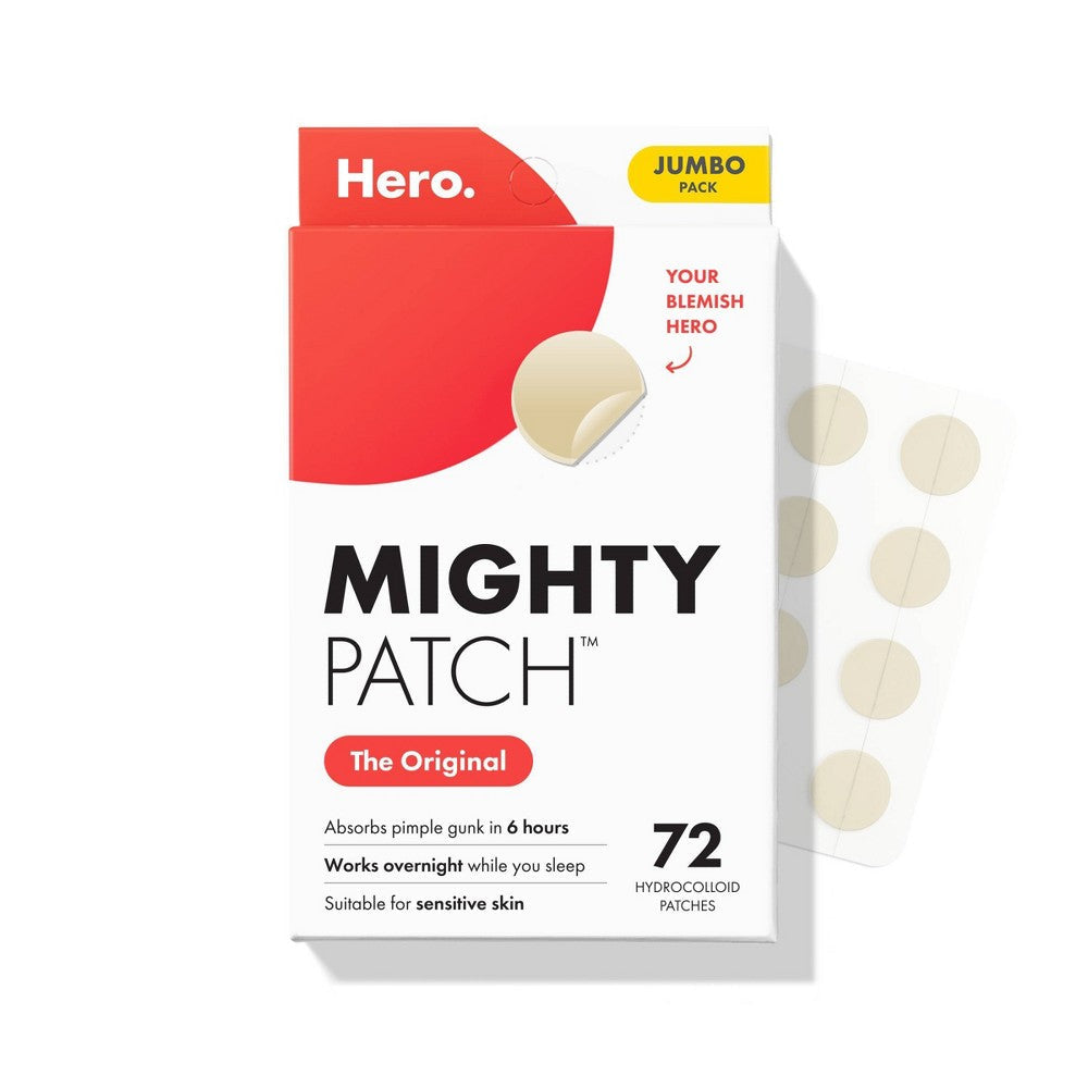 Hero Cosmetics Mighty Patch Original Acne Pimple Patches, 72 Count