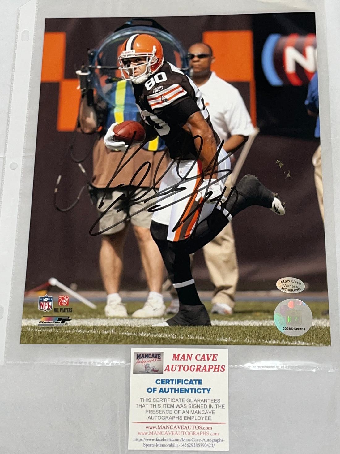 Kellen Winslow Jr. Cleveland Browns Autographed 8x10 Photo