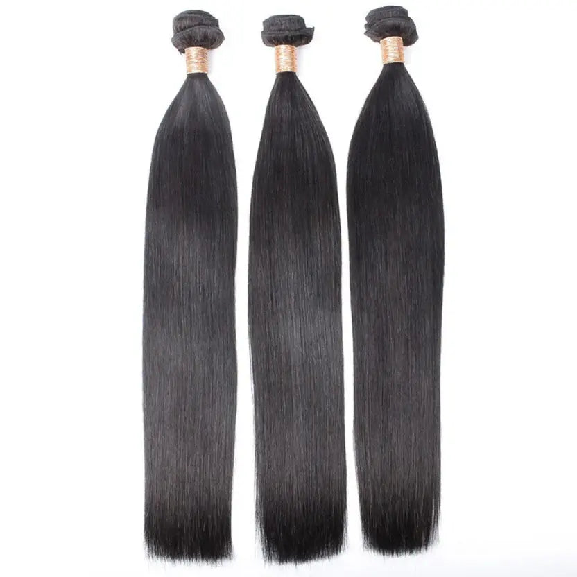 Kinky Straight 100% Human Hair Bundles Deals 14”-16”-18”.