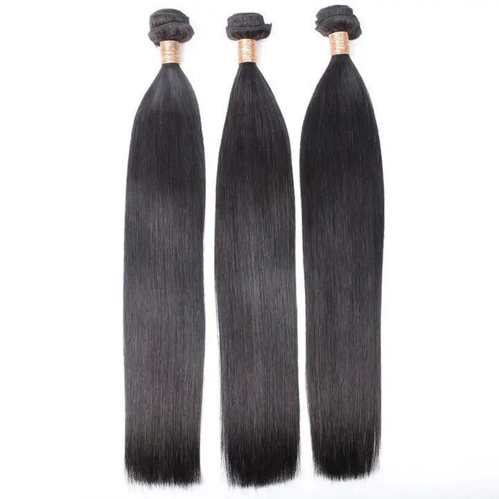Kinky Straight 100% Human Hair Bundles Deals 14”-16”-18”.