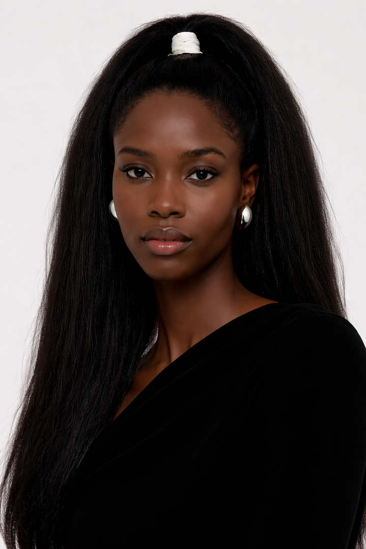 Kinky Straight 100% Human Hair Bundles 16"