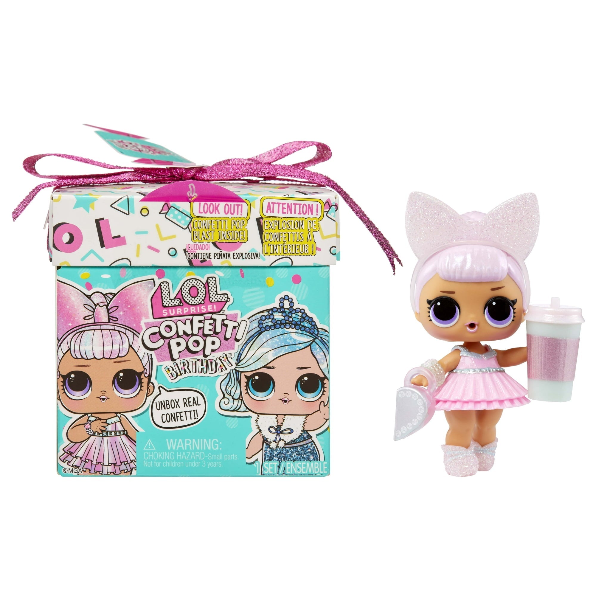 L.O.L. Surprise! Confetti Pop Birthday Doll with 8 Surprises (New)