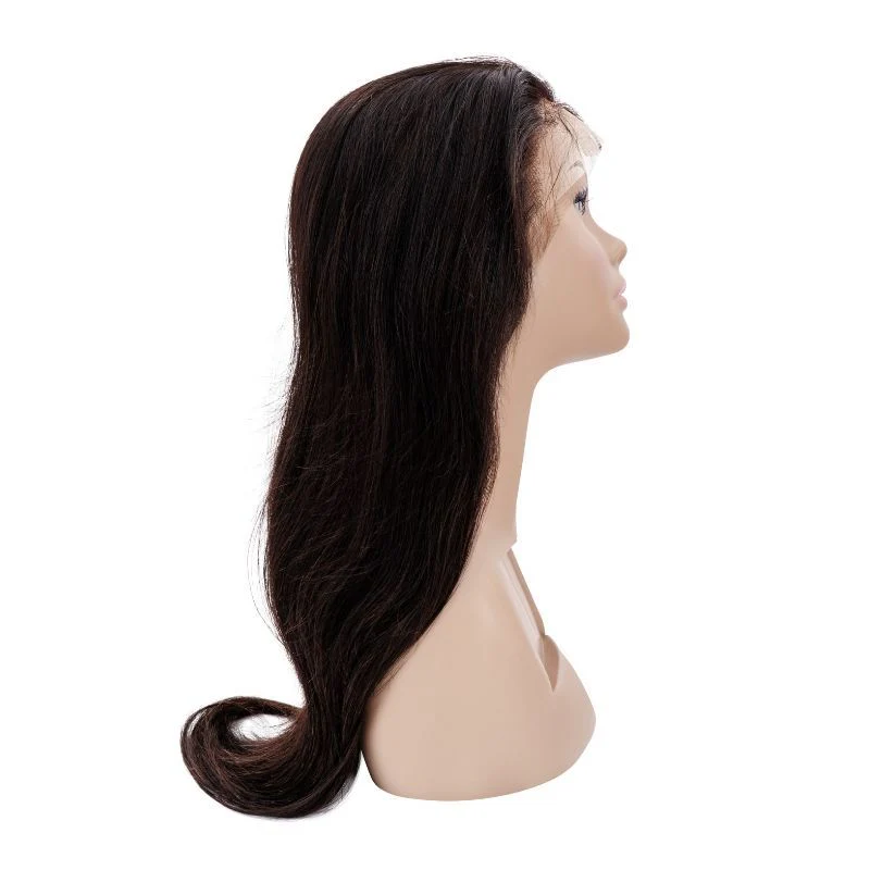 Straight  13x4 Transparent Laced Front Human Hair Wig 22", 130%