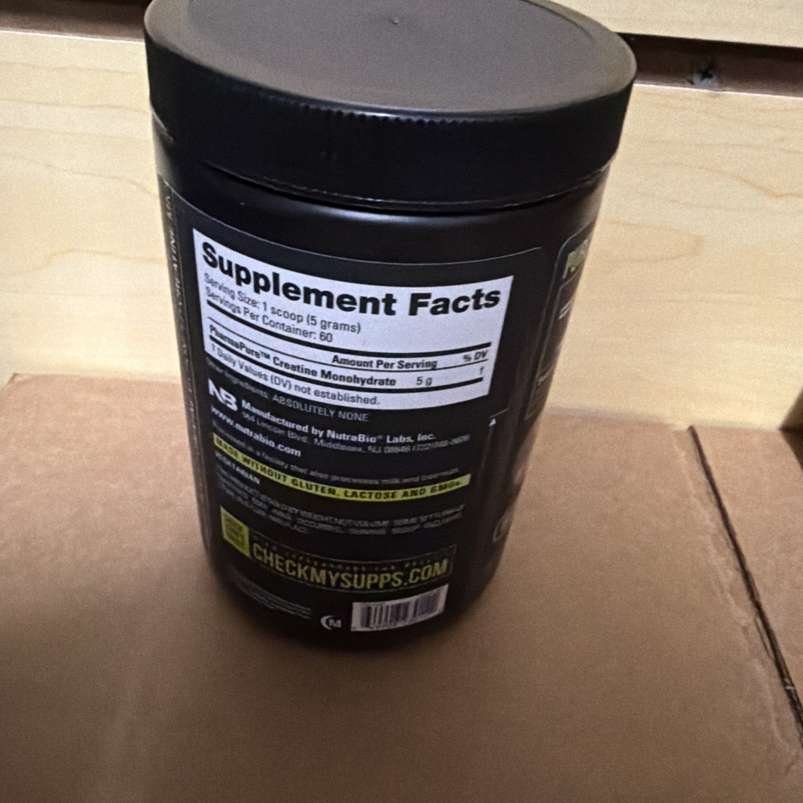 NutraBio Pure Micronized Creatine Monohydrate Powder 60 Servings (exp 10/2028)