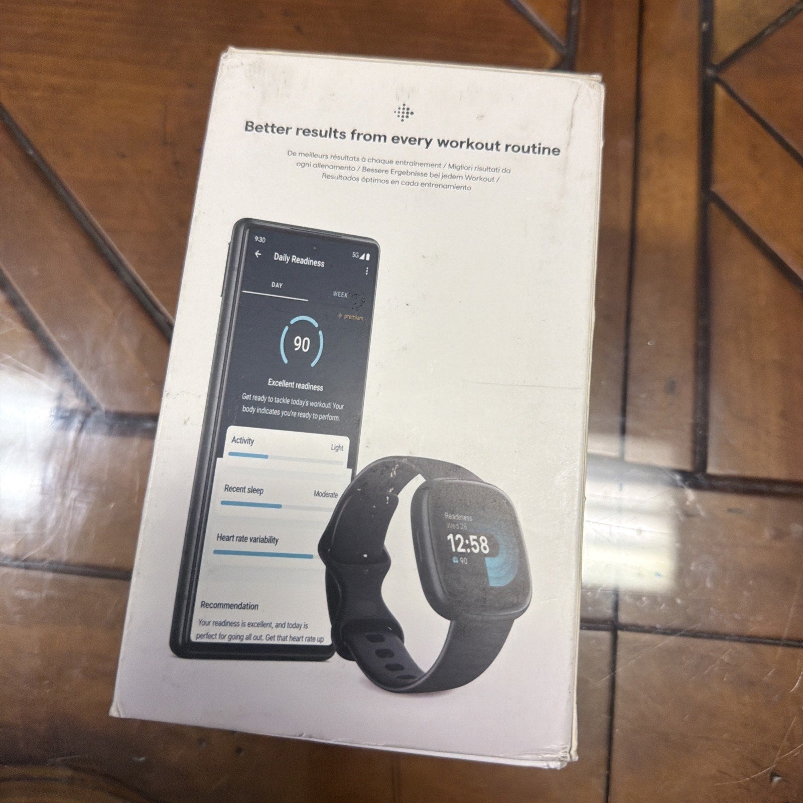 Fitbit Versa 4 Fitness Smartwatch - Black - 24mm