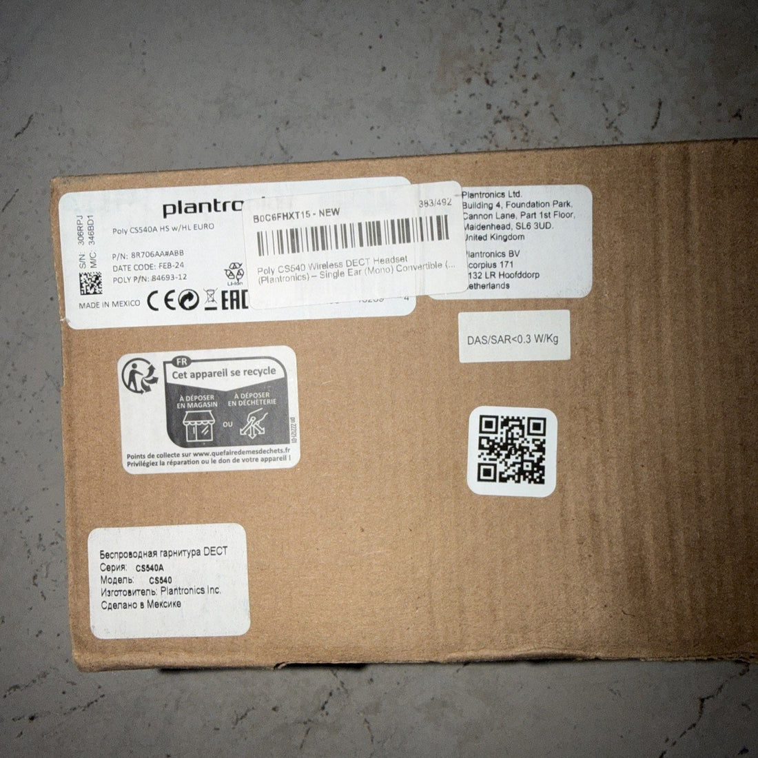 Plantronics CS540 Wireless DECT Office Headset System with HL10 Handset Lifter