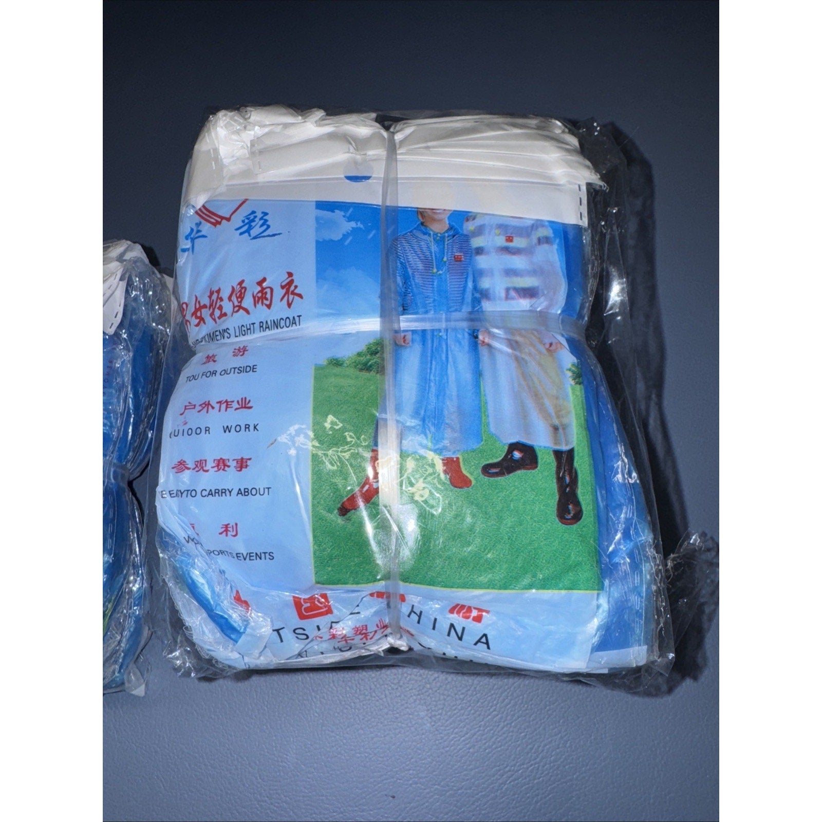 Waterproof Light Rain Poncho for Men & Women, Travel & Camping (3 x 10-Pack)