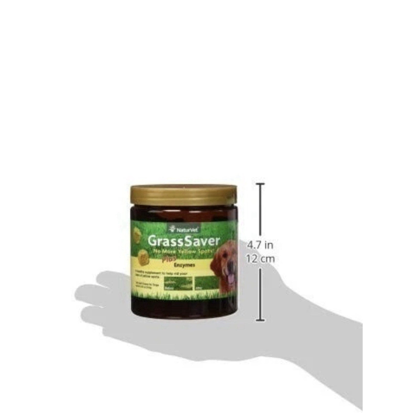 Case of 12 NaturVet GrassSaver Supplement for Dogs for Yellow Spots 120 Chews