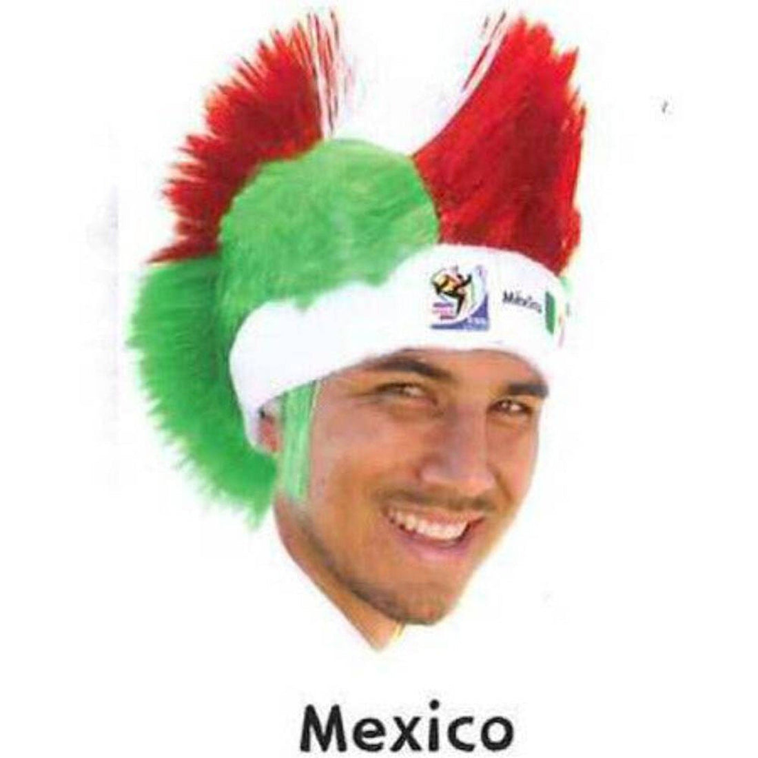 Mexico World Cup Soccer Mohawk Wig – Official FIFA Licensed Retro Fan Gear