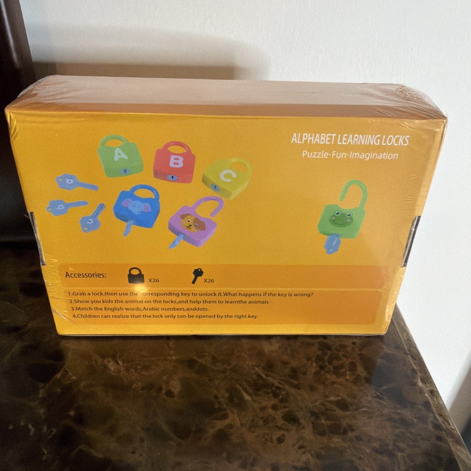 Alphabet Learning Lock Toy Set - Educational Game