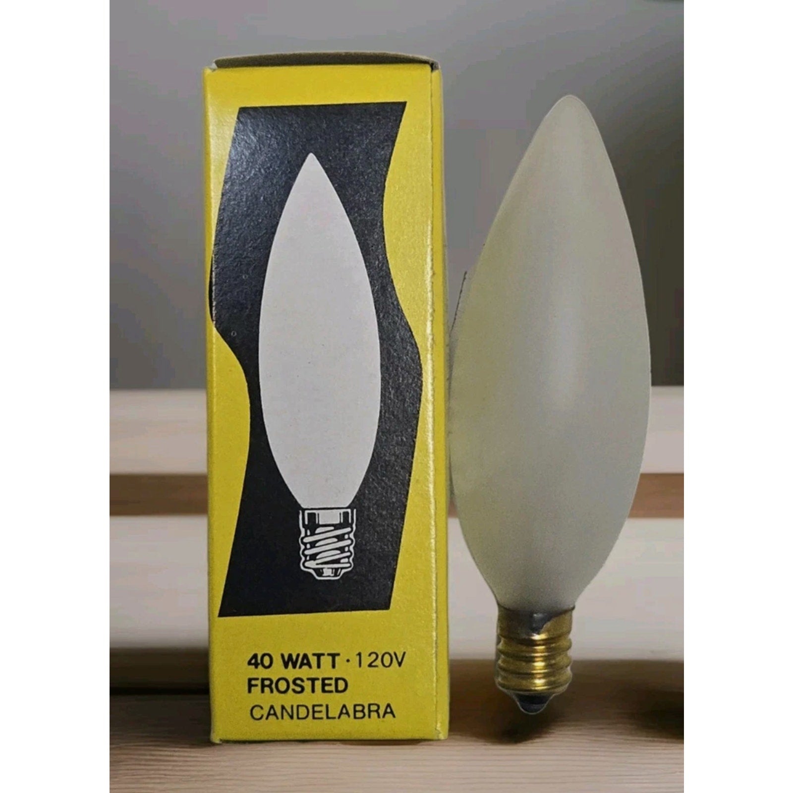 Satco S3286 40W 120V Frosted Torpedo Candelabra E12 Bulbs, 25 Count