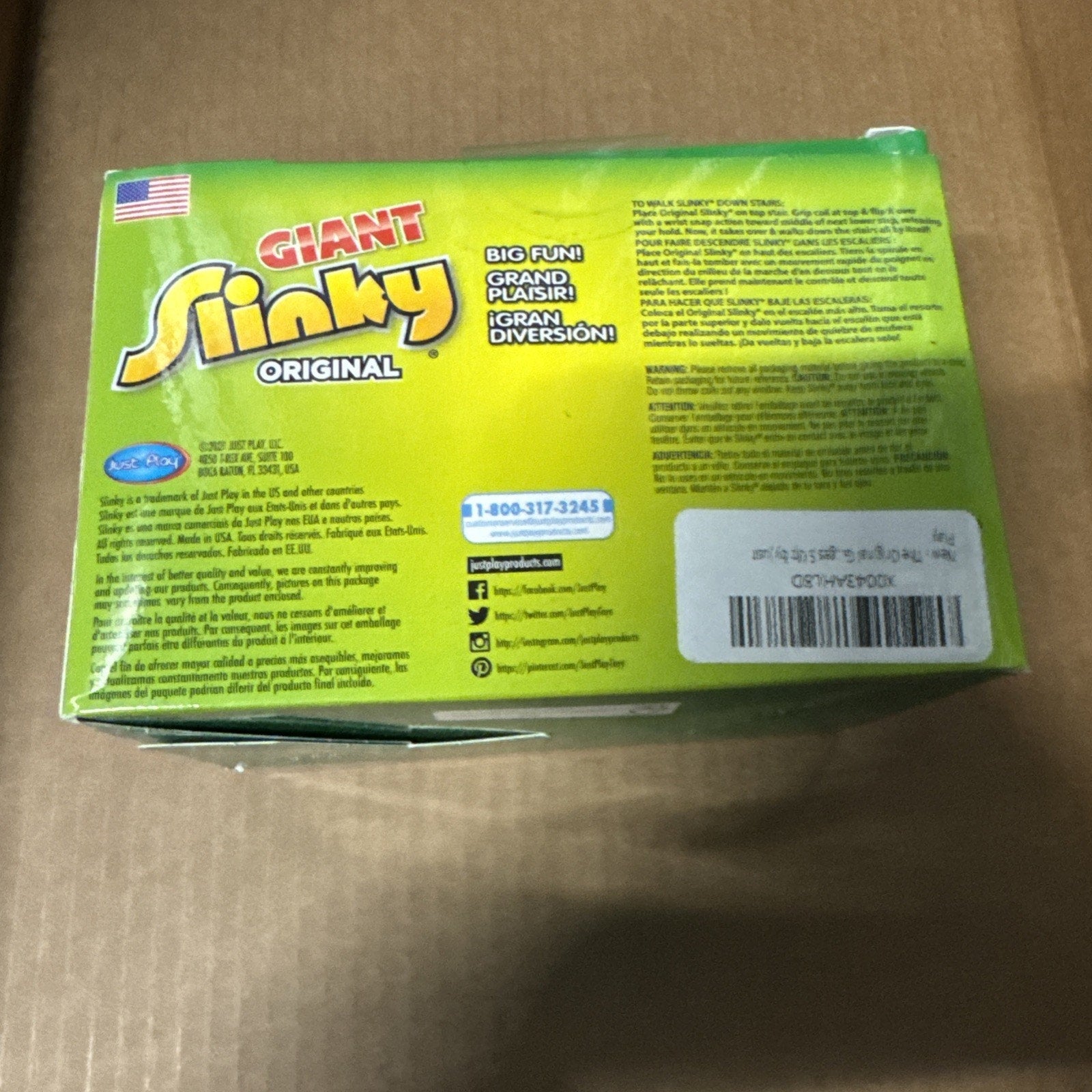 The Original Giant Slinky Walking Spring Toy, Large Metal (Ages 5+)