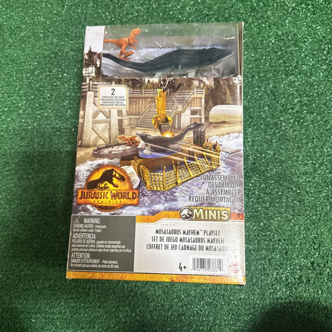 Mattel Jurassic World Dominion Minis Mosasaurus Mayhem Playset