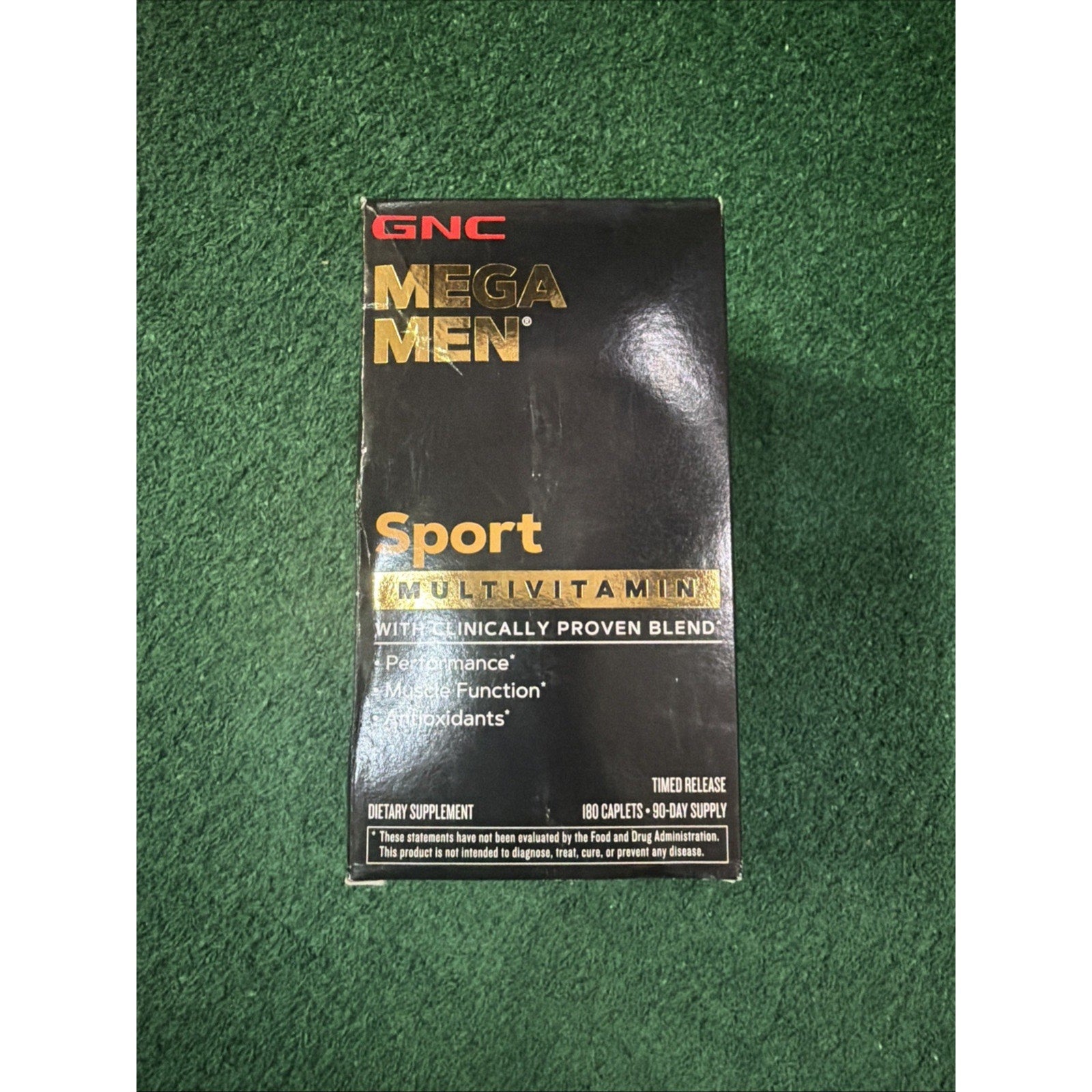 GNC Mega Men Sport Multivitamin | Performance, Muscle 180 Count. BB 11/26