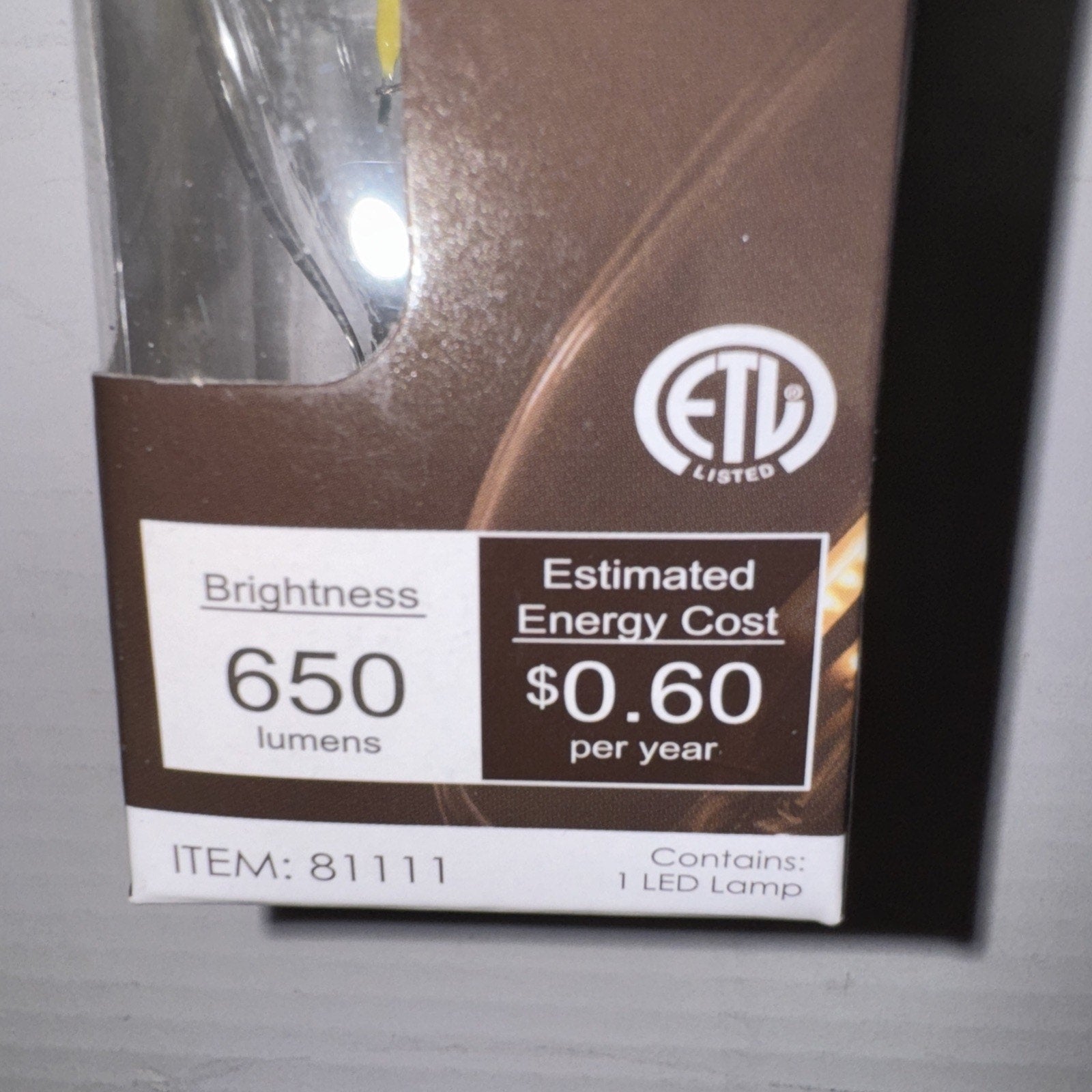 6 Pack Sunlite Chandelier 5 Watt 120v Item Num.81111 LED 650 Lumens Bulb