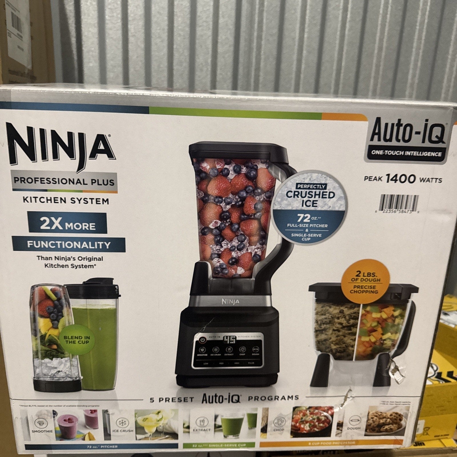 Ninja BN805A Professional Blender, 64 oz, 5-Speed, 120V