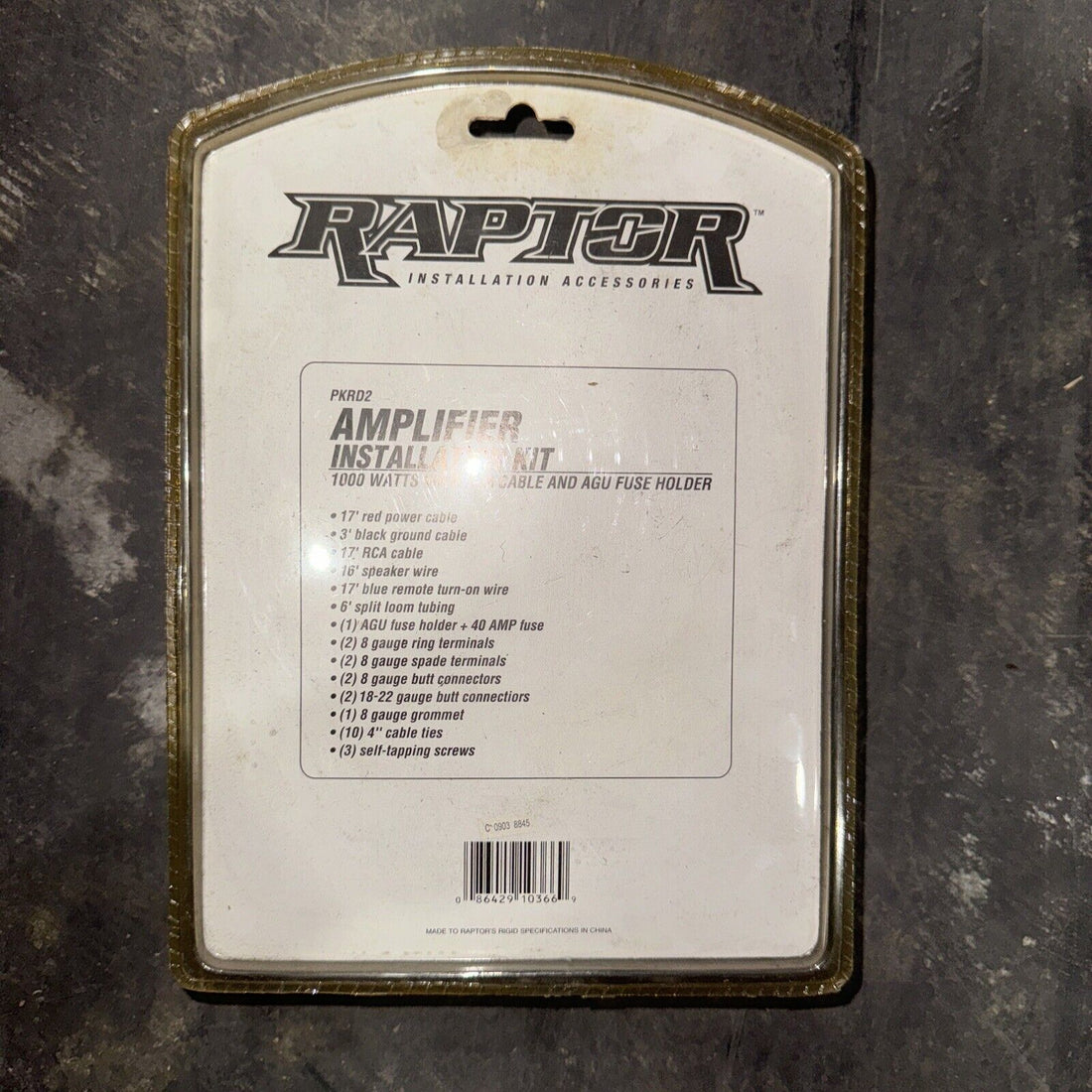 Raptor printed insulation accessories