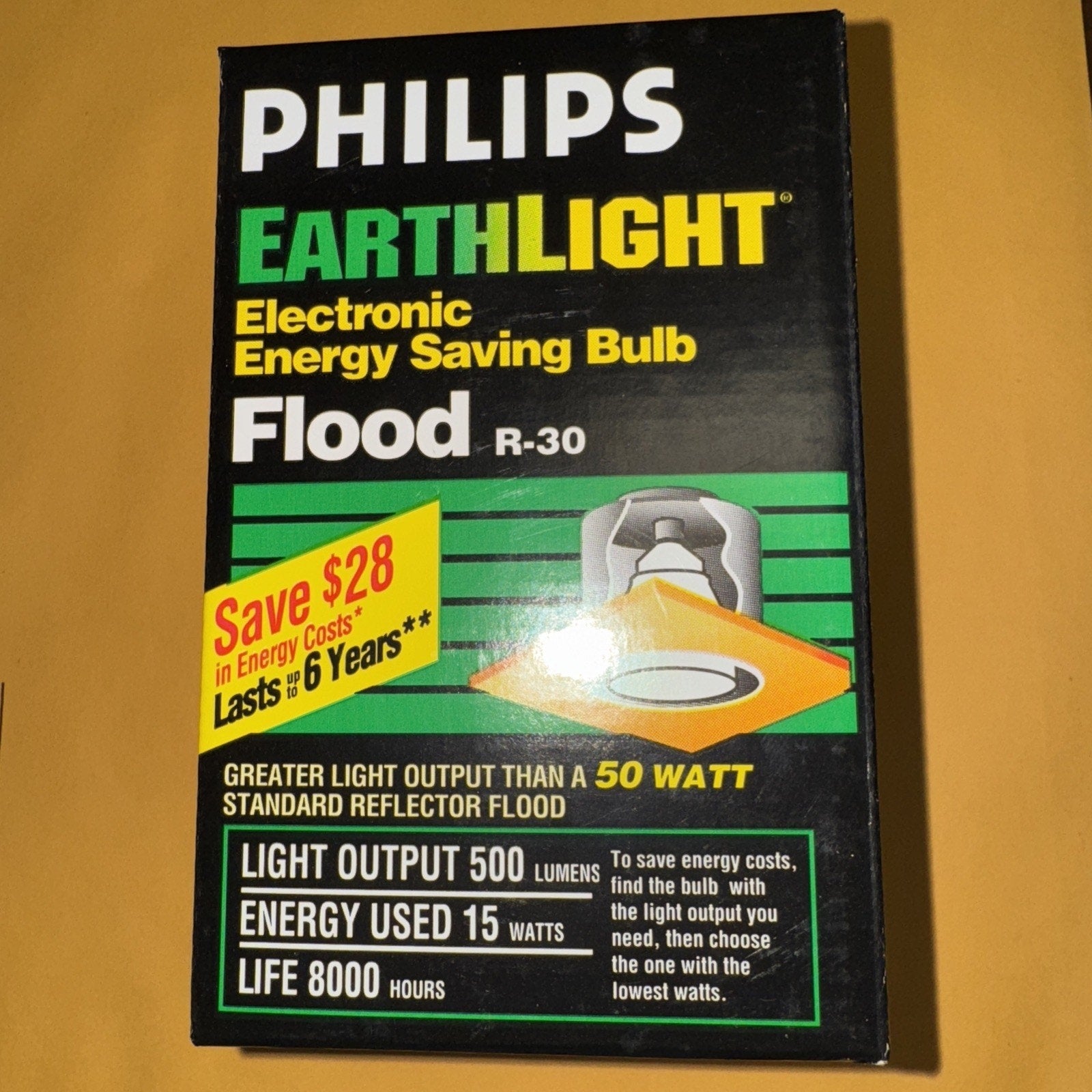 Philips Earth Light 15W R30 Flood Energy-Saving Bulbs