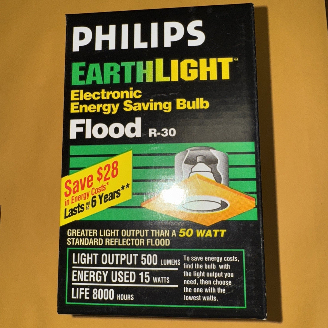 Philips Earth Light 15W R30 Flood Energy-Saving Bulbs
