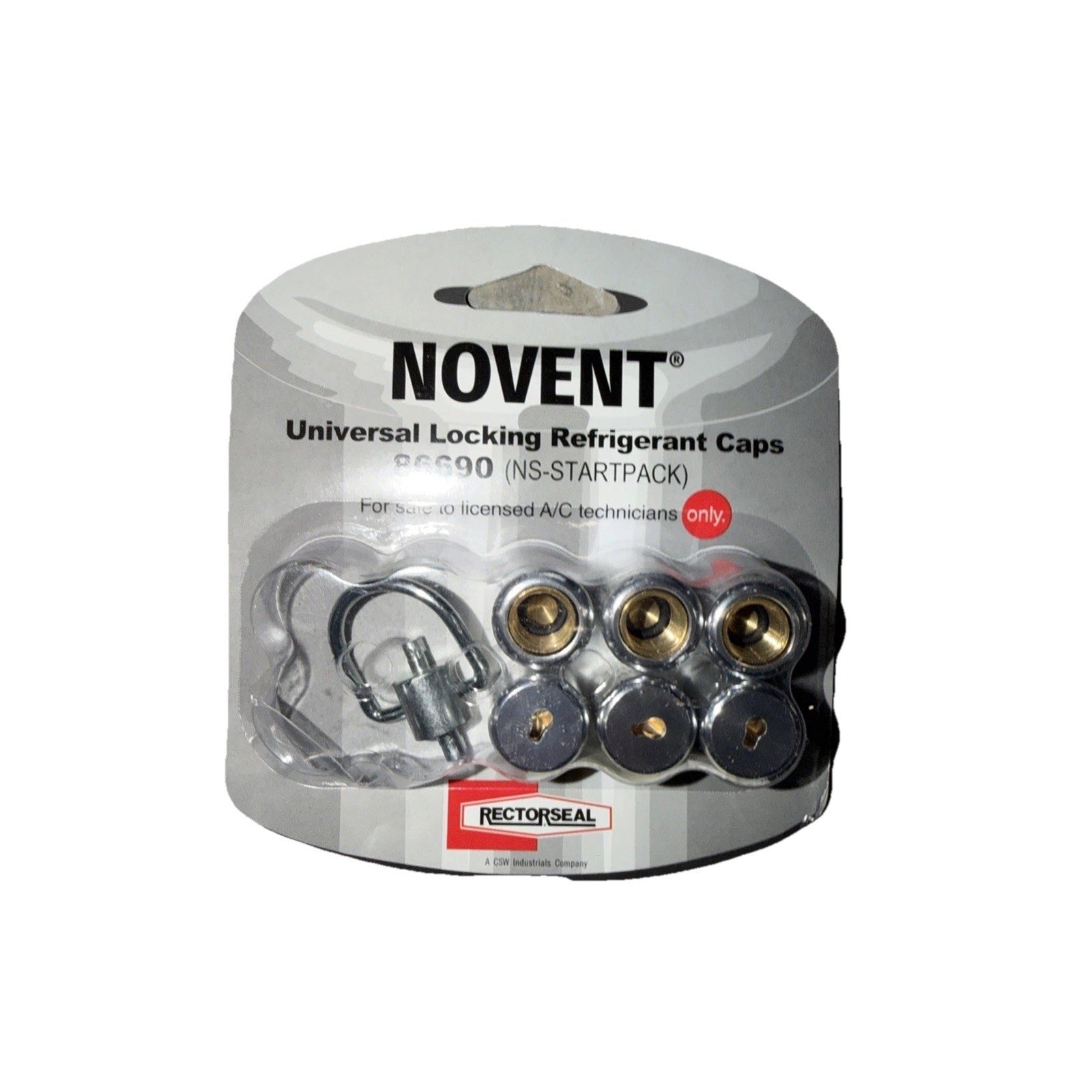 RectorSeal Novent 86690 Universal Locking Refrigerant Caps Starter Pack