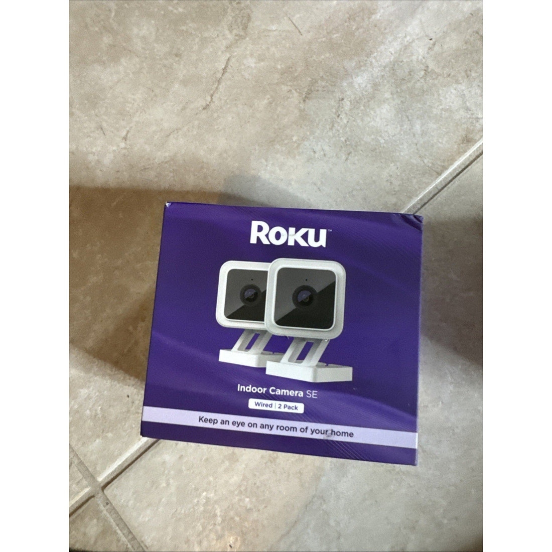 Roku Indoor Camera SE Wired, 2-Pack (Works with Alexa & Google Home)