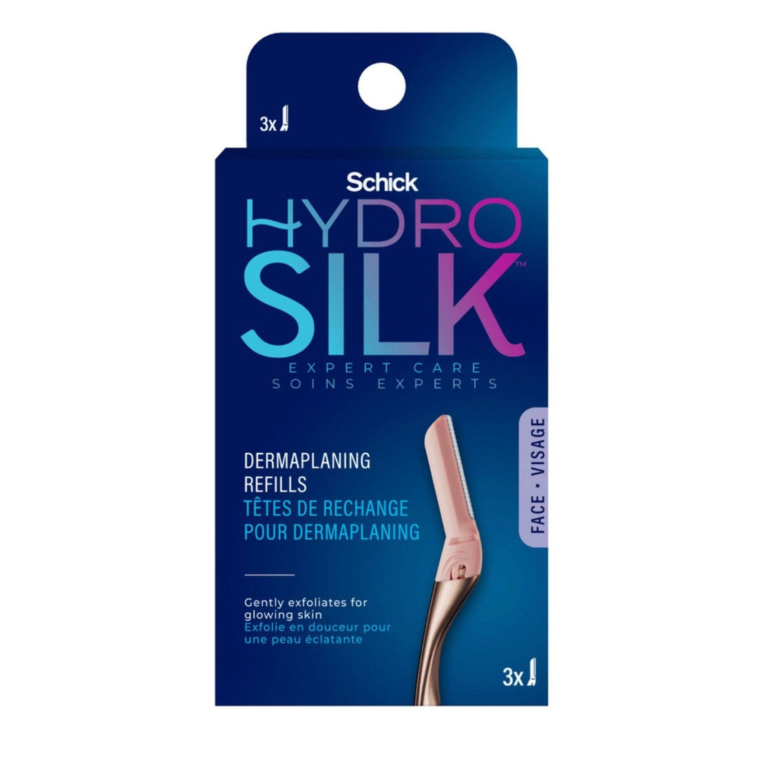 Schick Hydro Silk Dermaplaning Refills, 3 Count