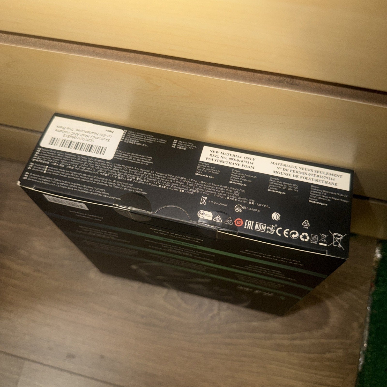 Skullcandy Hesh ANC Wireless Noise Canceling Headphones — Black (New Sealed)