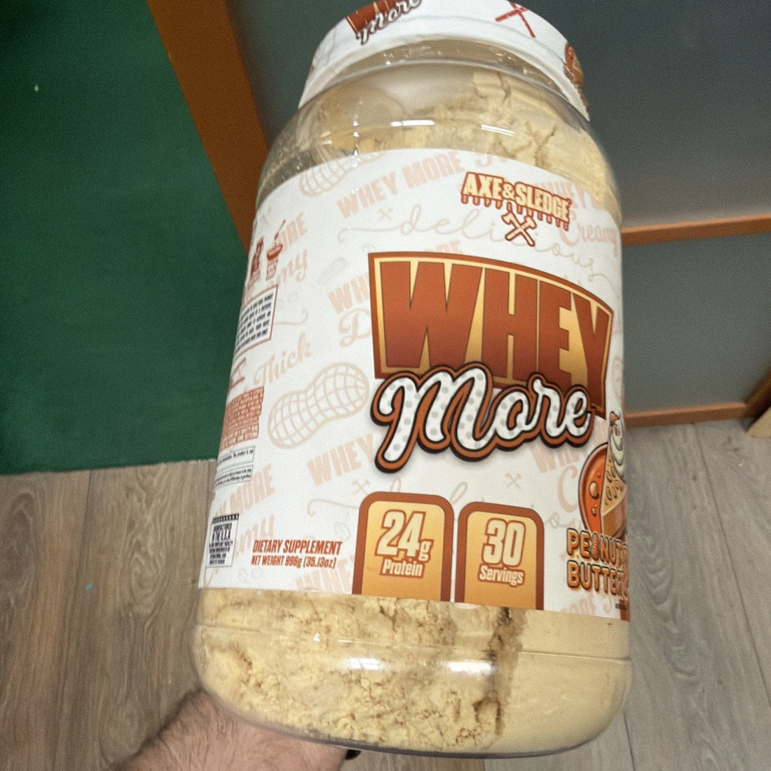 Axe & Sledge Whey More Protein, Peanut Butter Pie, 35.13 oz