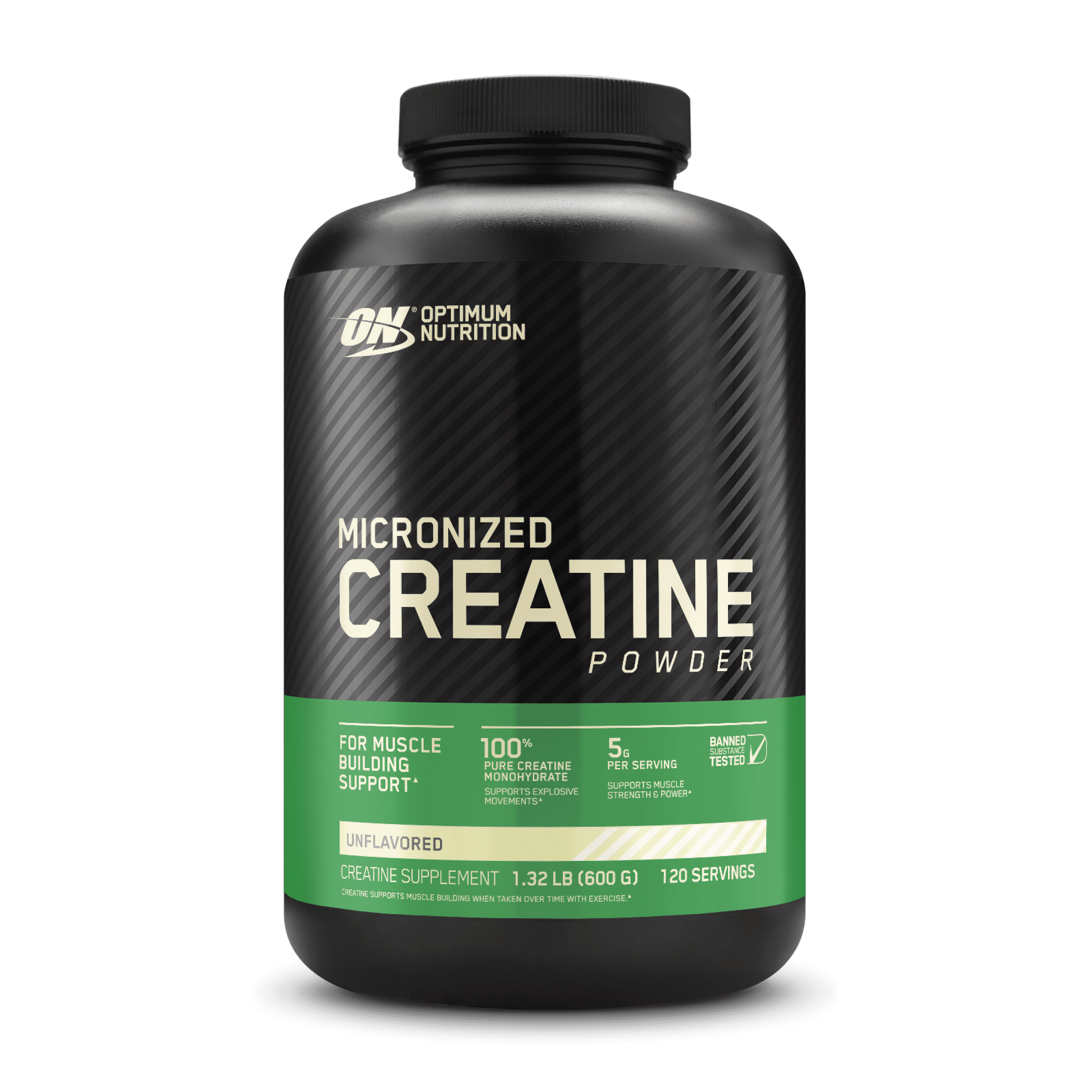 Optimum Nutrition Micronized Creatine Powder, 1.32 lb (600 g)