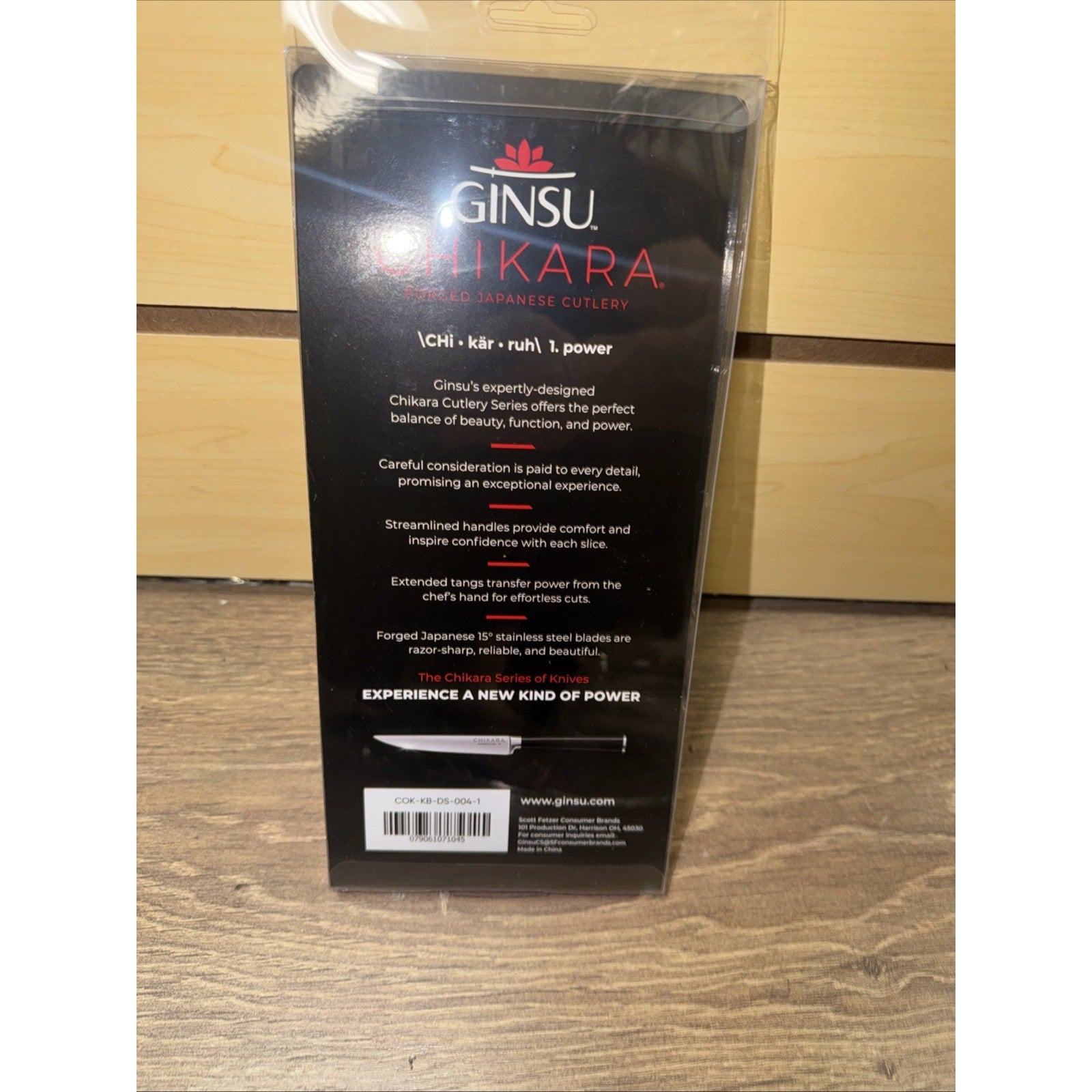 Ginsu Chikara 4-Piece Steak Knife Set – Stainless Steel, New in Box