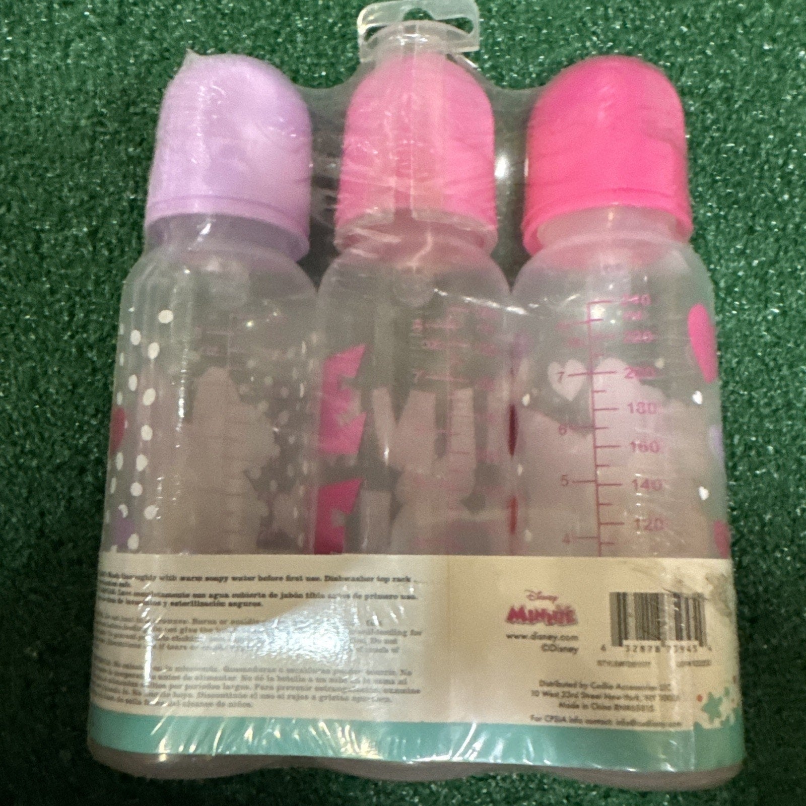 Disney Cudlie Minnie Mouse Baby Girl 3 Pack 9oz Bottles