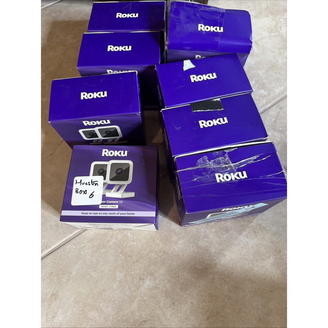 Roku Indoor Camera SE Wired, 2-Pack (Works with Alexa & Google Home)