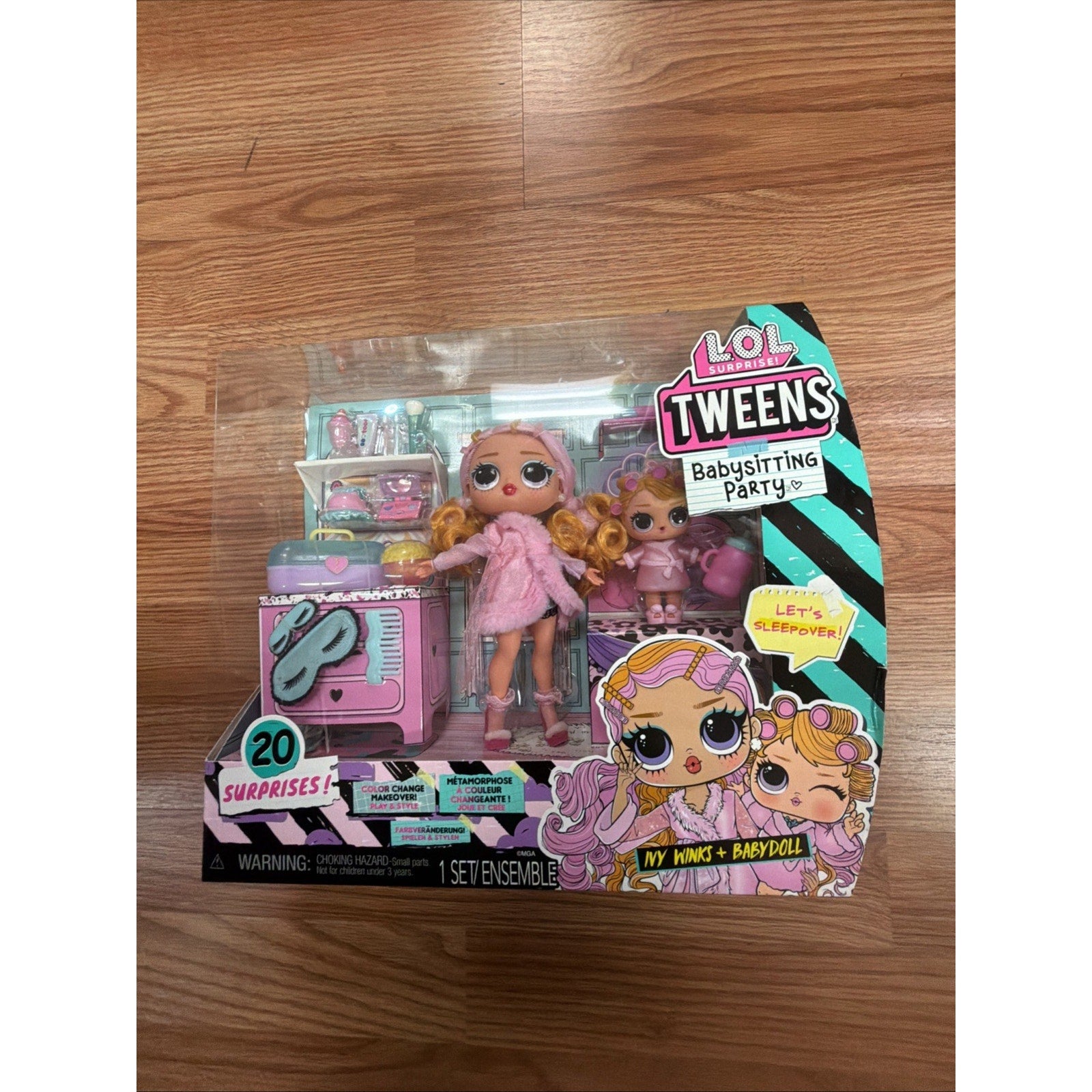 LOL Surprise! Tweens Babysitting Party Ivy Winks & Babydoll 20 Surprises! NEW