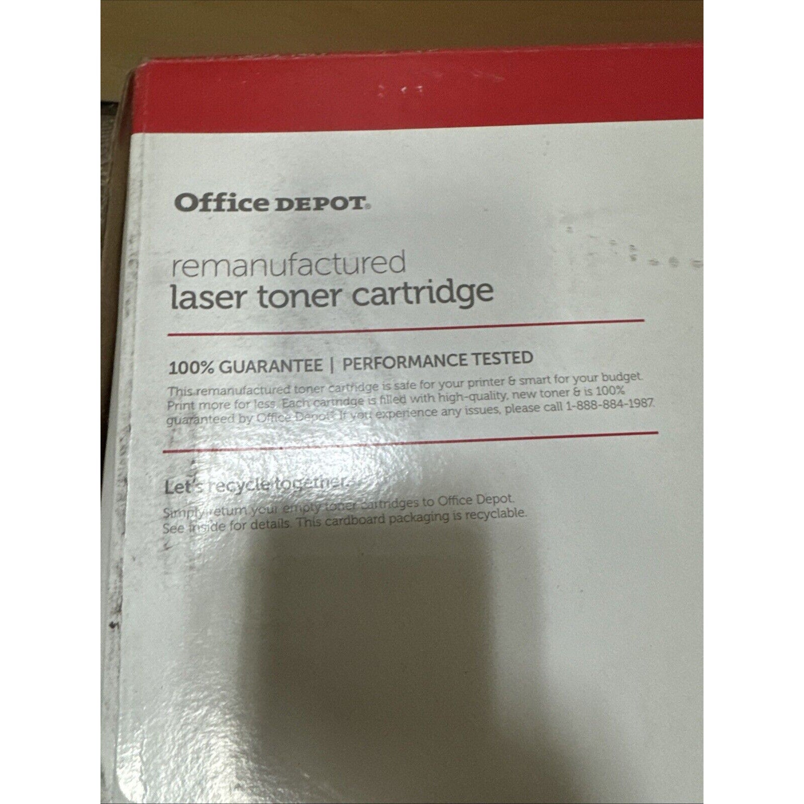 Office Depot Reman Laser Toner Cartridge Compatible with HP Q2610A 10A Non OEM
