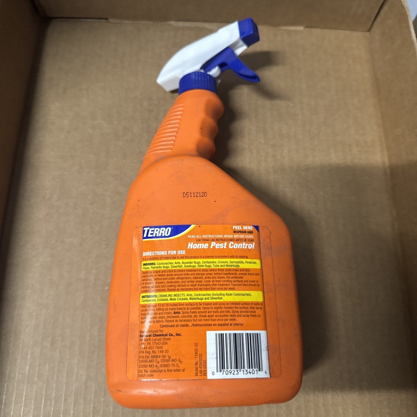 Terro T3400-32 Home Pest Control – 32 oz, Orange For Insects