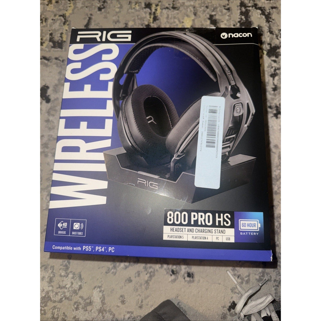 RIG 800 Pro HS Wireless Gaming Headset with Charging Stand, Black