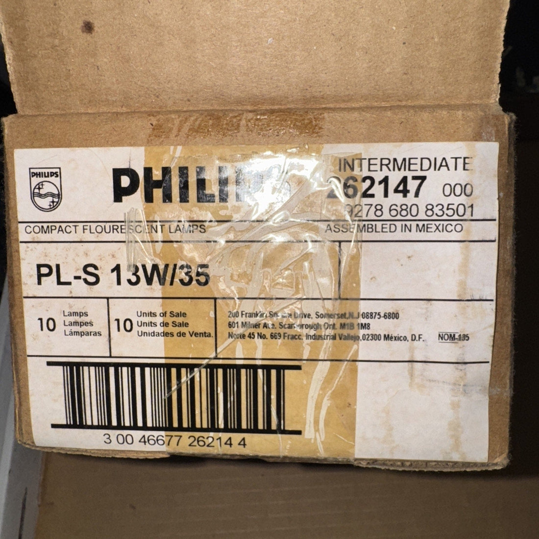 Lot of 10 Philips PL-S 13W/35 Fluorescent Lamp Light Bulb PLS