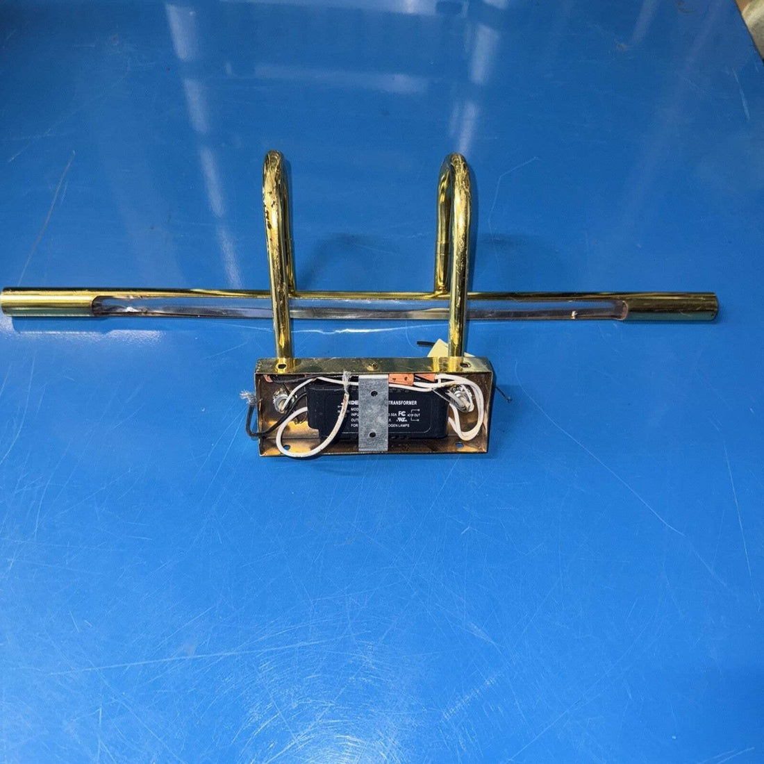 Brass Picture Frame Light, Hardwired Wall Mount, for Art or Mirror