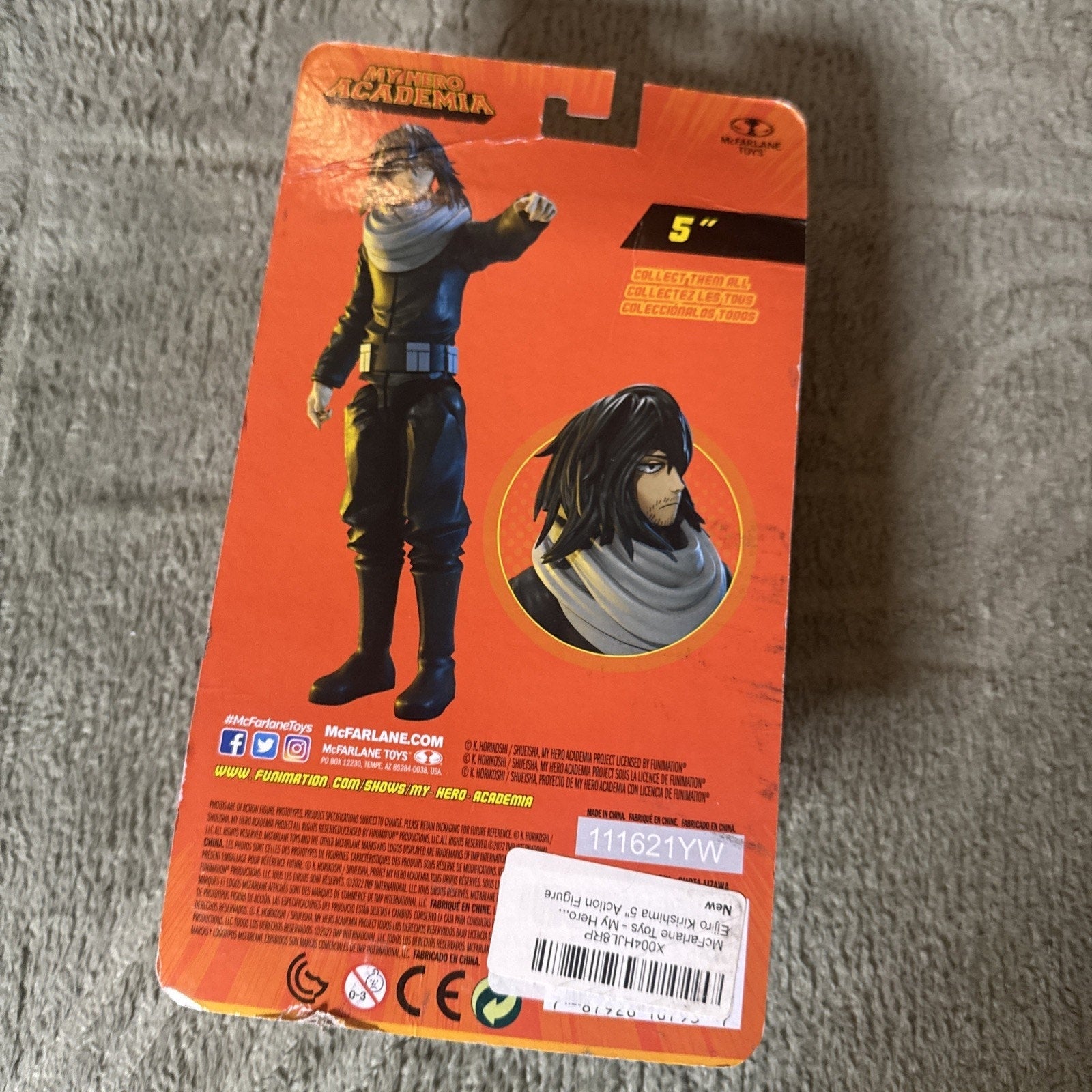 McFarlane Toys My Hero Academia Shota Aizawa 5” Action Figure 2022