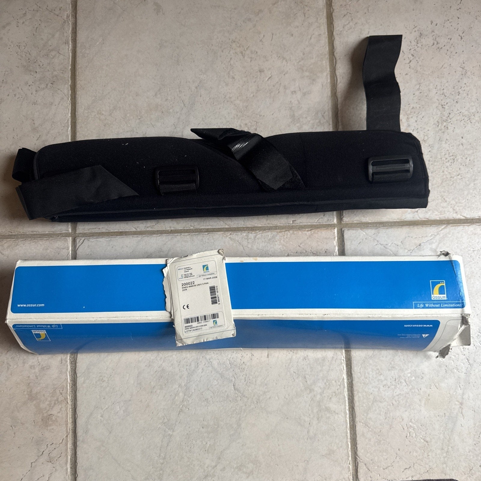 Össur Knee Immobilizer Universal 3-Panel, 22" (Model 200022, L1830 HCPCS)
