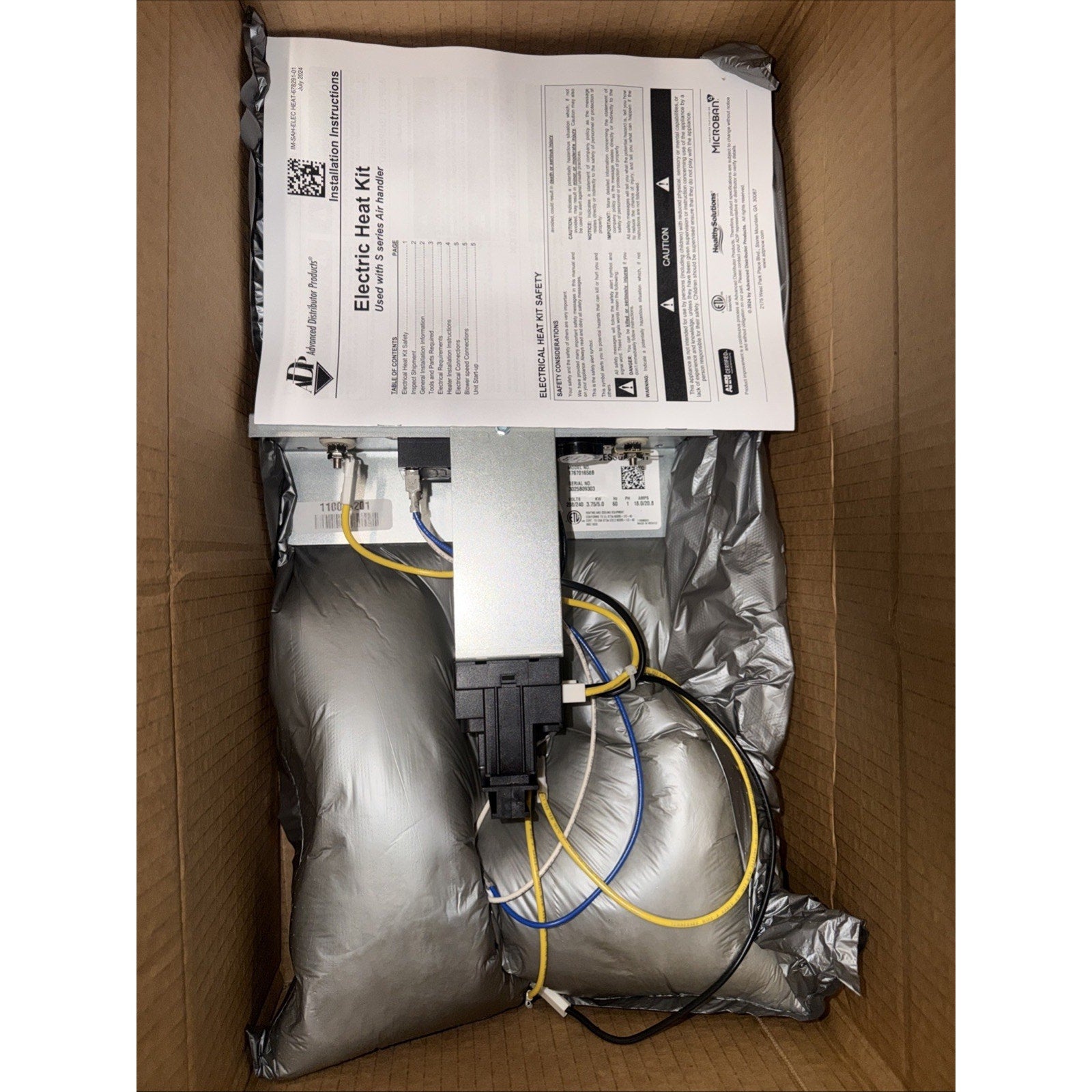 ADP 176701658B 5kW Electric Heat Kit with Limits HVAC Air Handler Part