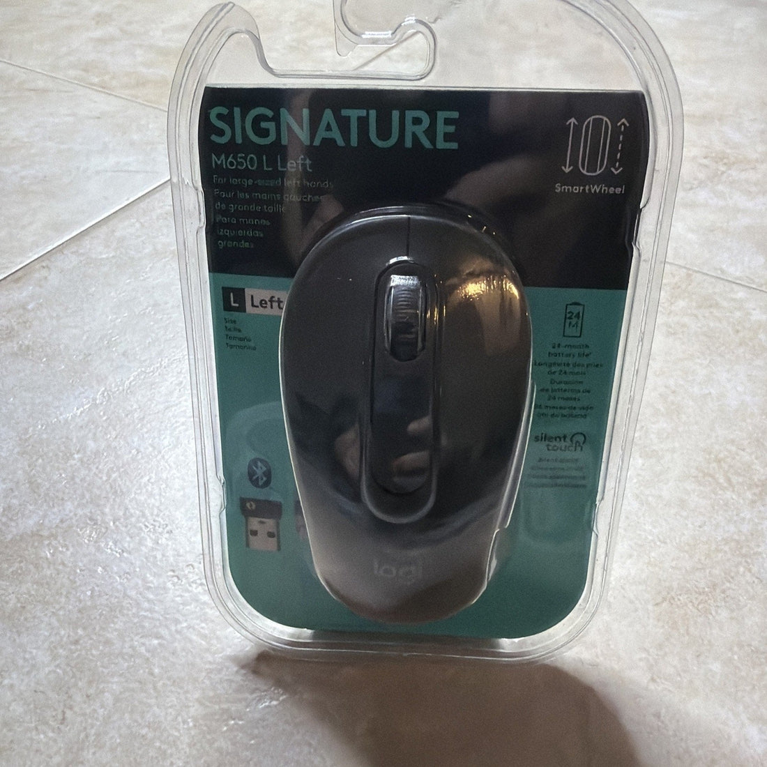 Logitech Signature M650 L Left Wireless Mouse For Left Hand 910-006234 Graphite