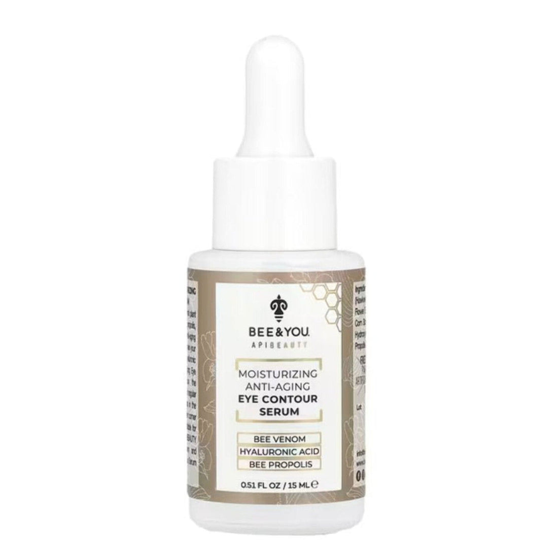 Bee & You Anti-Aging Eye Contour Serum for Puffy Eyes, Dark Circles & Bags