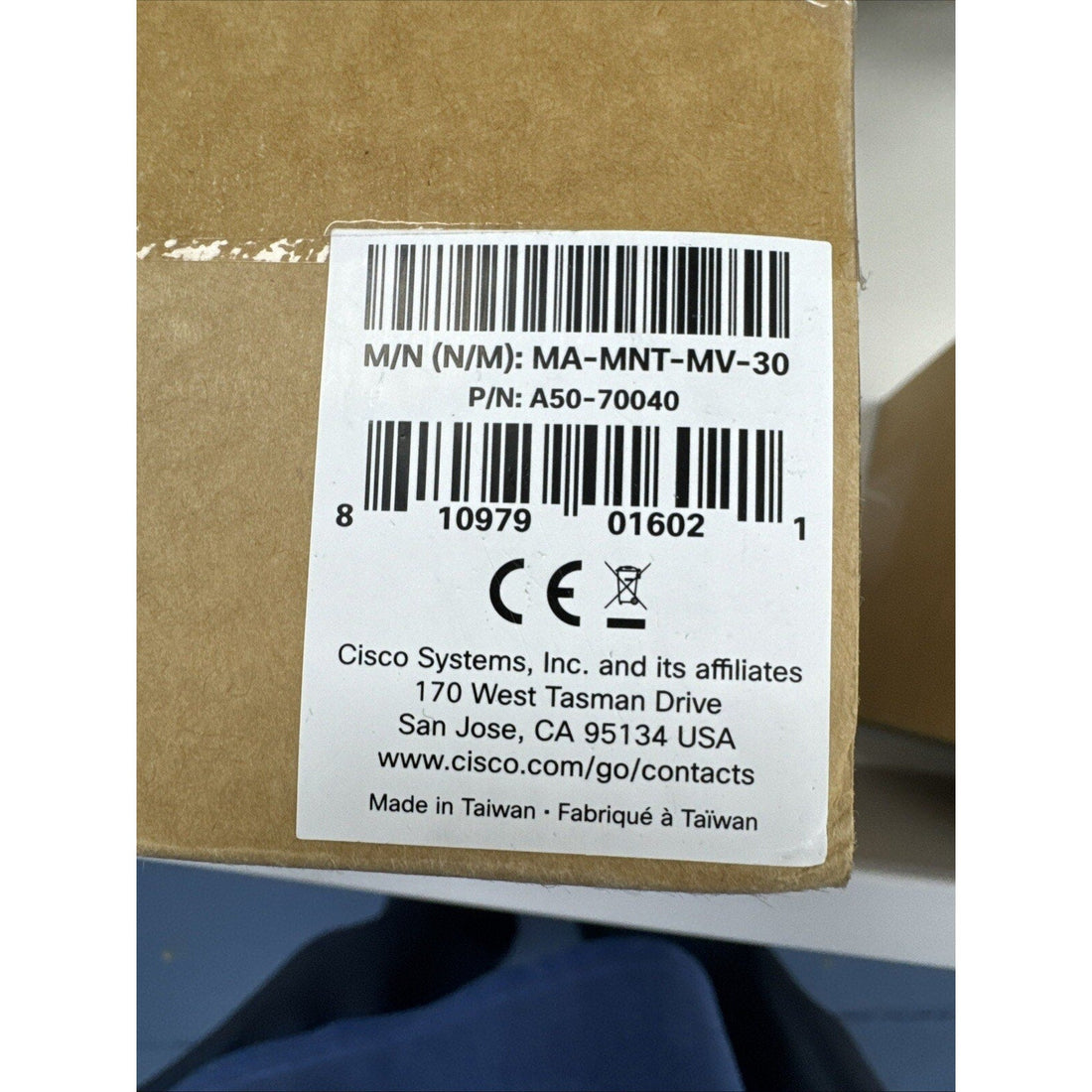 Cisco Meraki MA-MNT-MV-30 security camera accessory Mount.