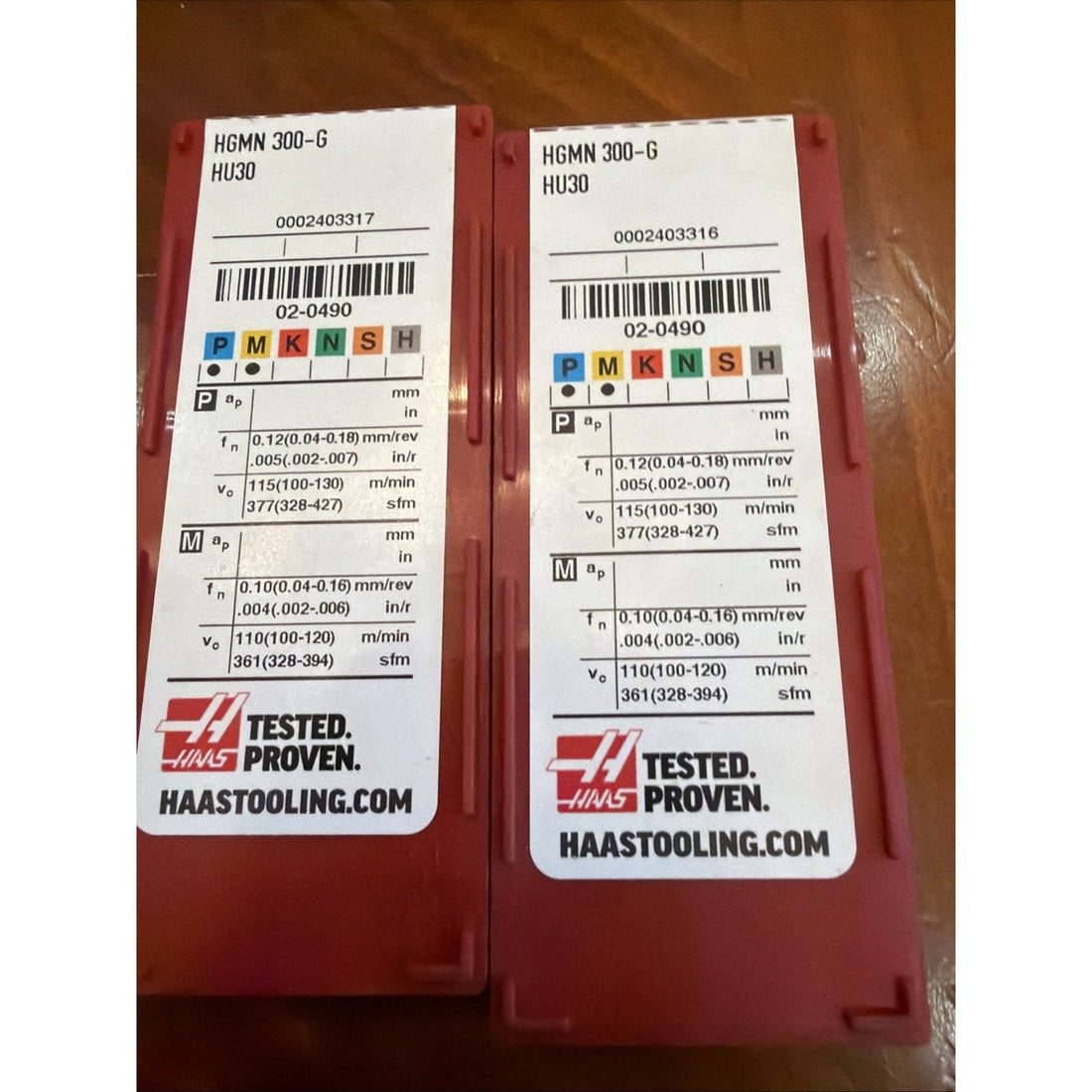 Haas HGMN 300-G HU30 Carbide Inserts 16pcs CNC Grooving Cutoff Tool