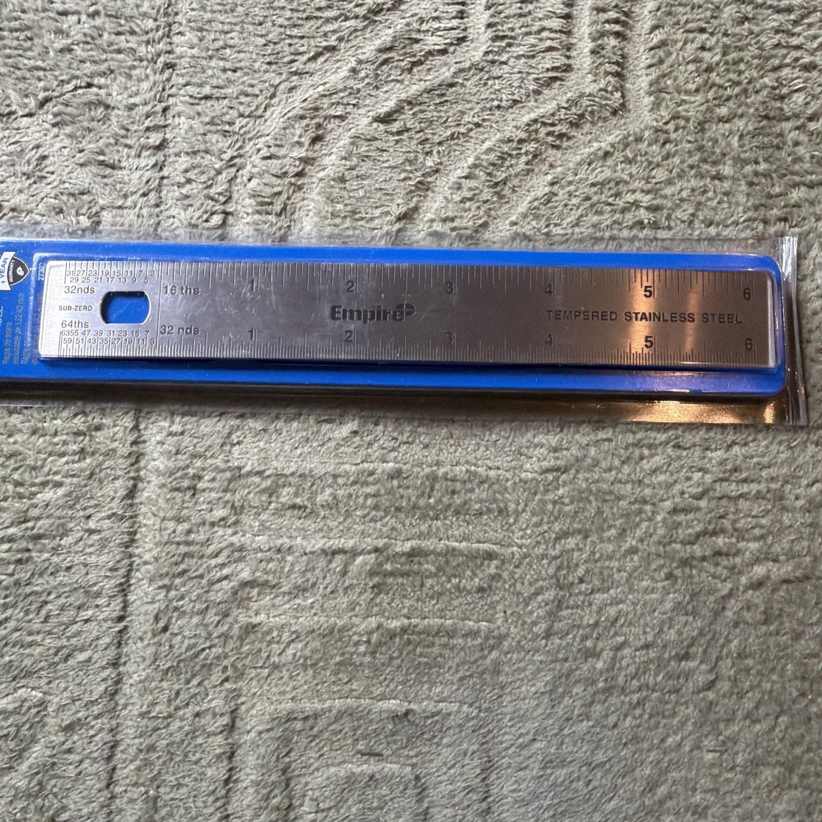Empire 6" Tempered Stainless Steel Ruler