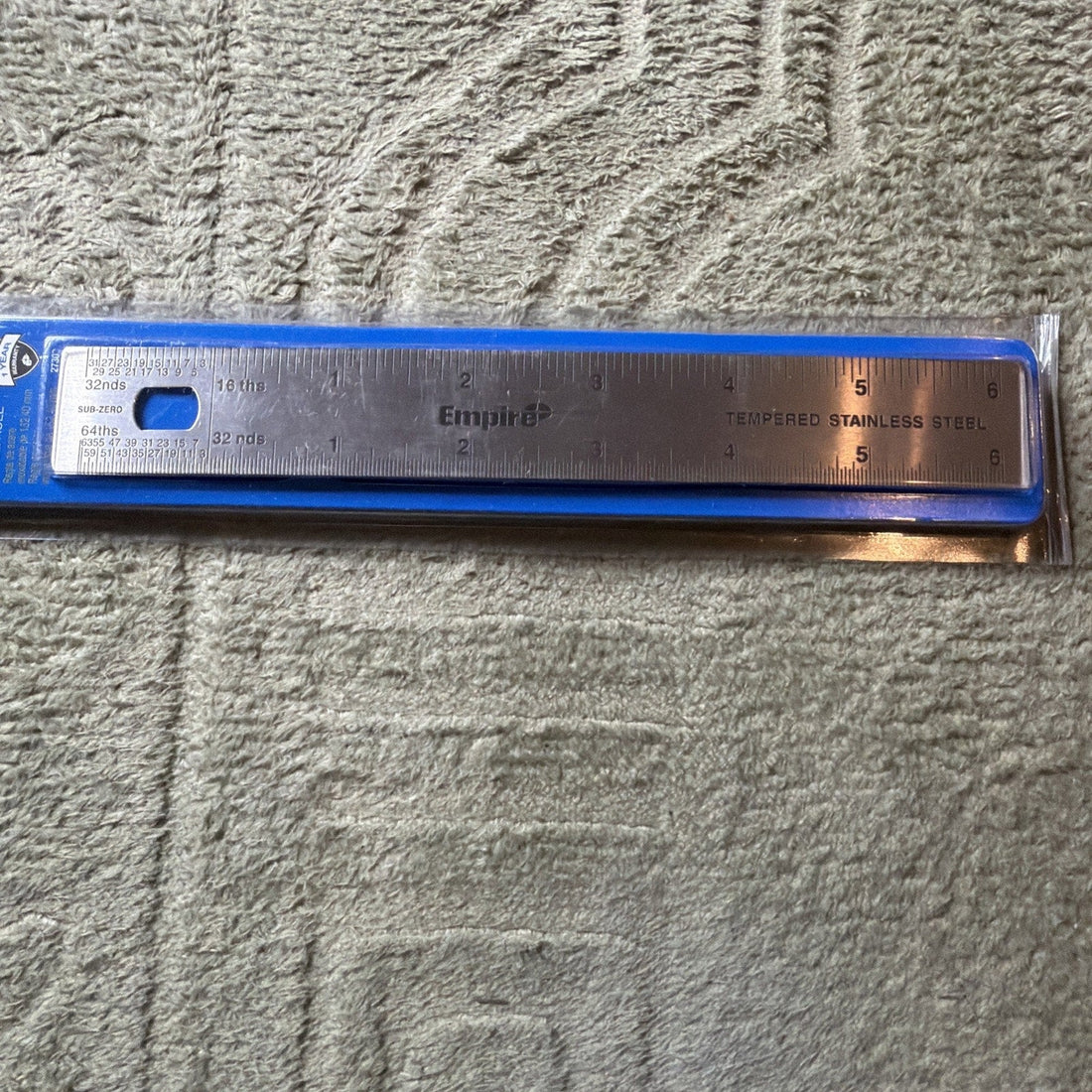 Empire 6" Tempered Stainless Steel Ruler