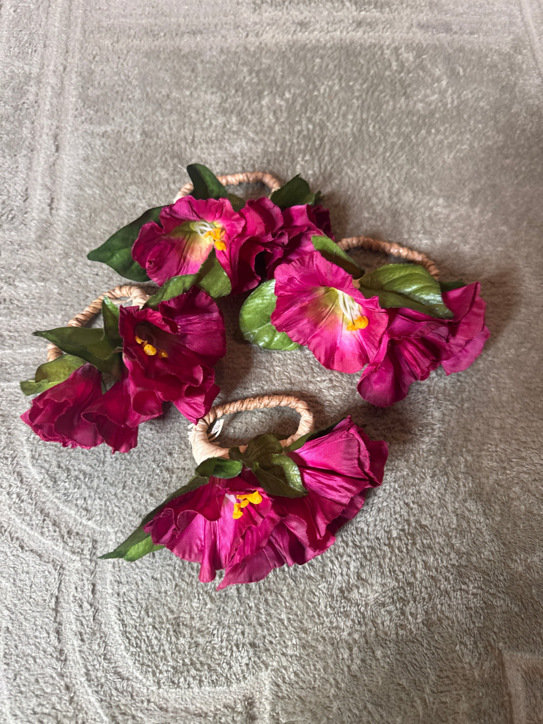Deborah Rhodes Flower Napkin Holders, Set of 4